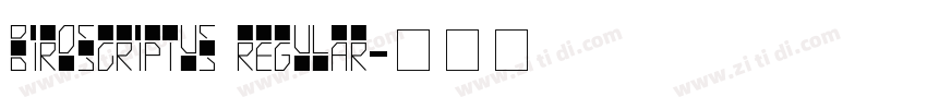 BiroScriptUS Regular字体转换